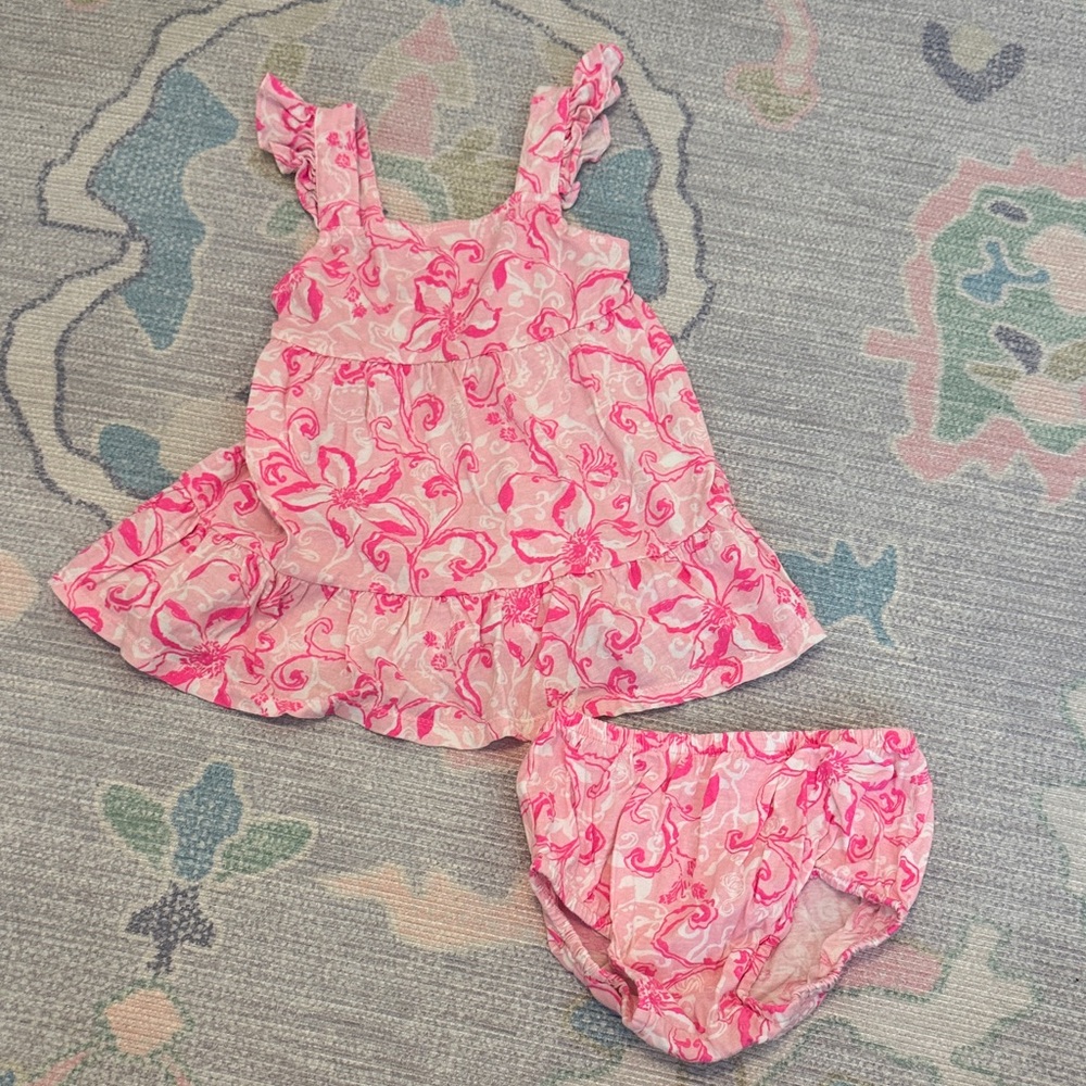Lilly Floral Kids Dress Set (18-24m)